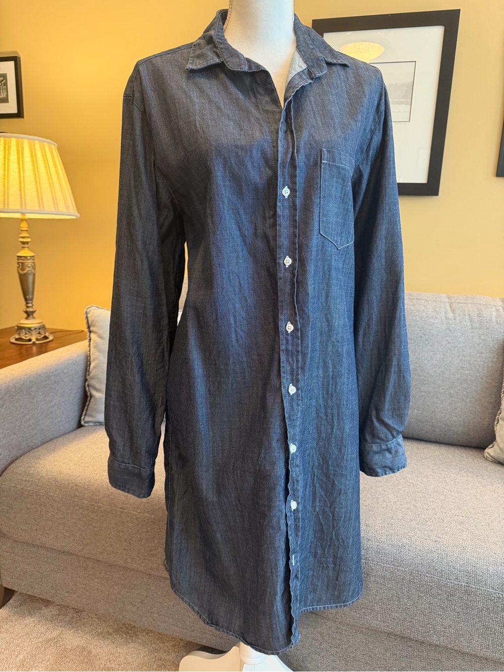 Frank & Eileen “Mary” Shirtdress Dark Wash denim